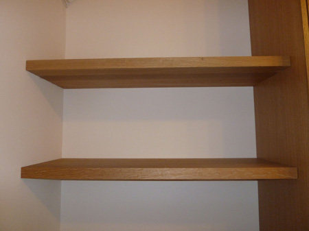 floating shelves